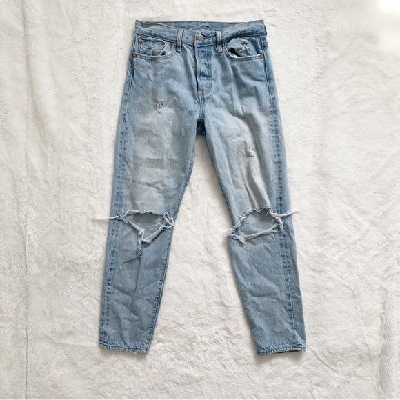 LEVIS | High waisted ripped straight leg jeans - Picture 3 of 9